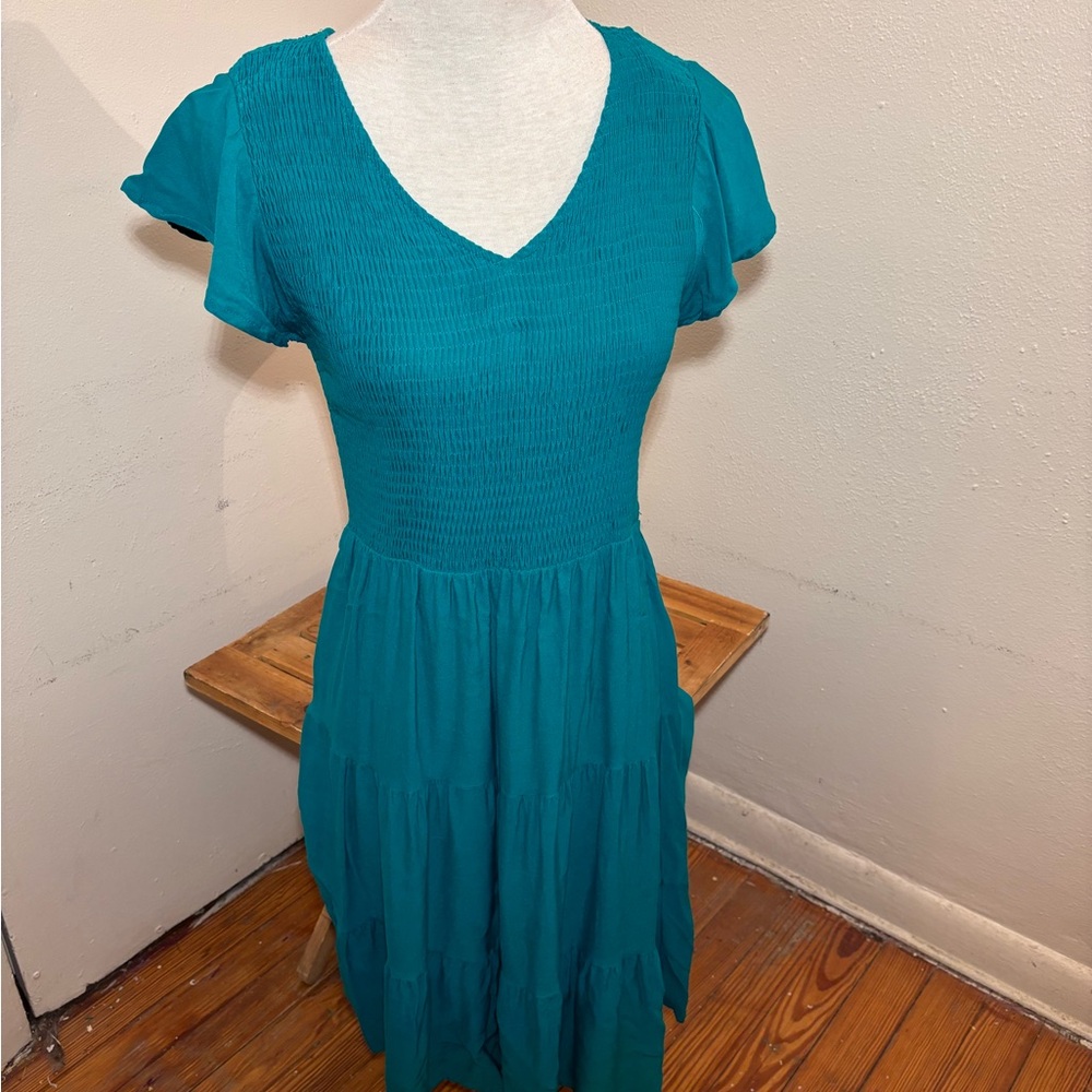 Zesica Flutter Sleeve Dress